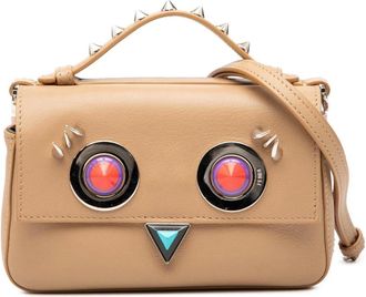 Fendi Pre-owned Handbags, female, Brown, Size: ONE SIZE Pre-owned Novelty Leather Satchel