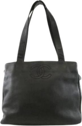 Chanel Pre-owned Vintage Schoudertas - Dames - Vintage Schoudertas - Zwart - ONE Size - Leer - Vintage