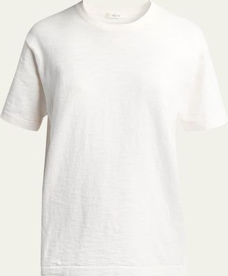 The Row Narlan Short-Sleeve Cotton-Linen T-Shirt