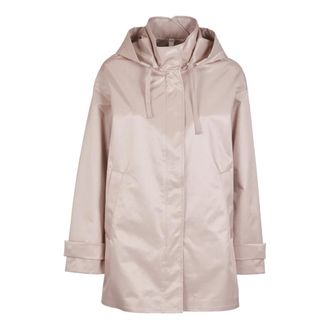 Duno Jassen, Dames, Beige, M, Katoen, Kayle Short Parka