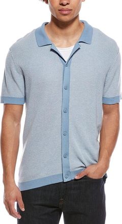 Vintage Summer Swimwear Polo Sweater