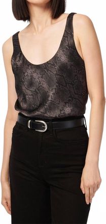 Cami NYC Womens Snake Andressa Cami Top In Brown