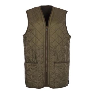 Barbour Polarquilt Zip-In Liner Waistcoat - Heren - Bodywarmers - Groen - L - Leer - Jassen