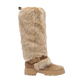 Gianvito Rossi Winter Boots, female, Beige, 4 1/2 UK, Stylish Black Leather Ankle Boots