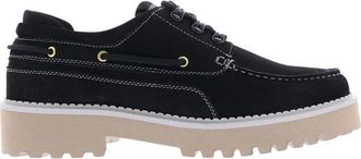 Nubikk Logan Yacht - Heren - Bootschoenen - Zwart - 45 EU - Leer - Schoenen