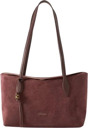 Coccinelle Handtas Su&egrave;de/Glad Leer - Dames - Schoudertassen - Rood - ONE Size - Leer - Tassen