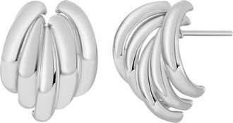 Bony Levy 14K Half Hoop Earrings in 14K White Gold at Nordstrom