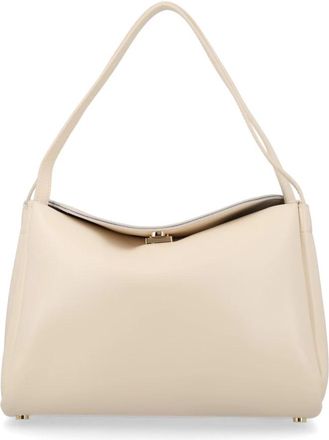 Themoir&egrave; Calipso Trunk Schoudertas - Dames - Schoudertassen - Beige - ONE Size - Leer - Tassen