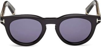 Tom Ford Eyewear Occhiali da sole tondi - Nero