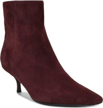 Nine West Hermena Kitten Heel Bootie in Dark Red at Nordstrom, Size 8.5