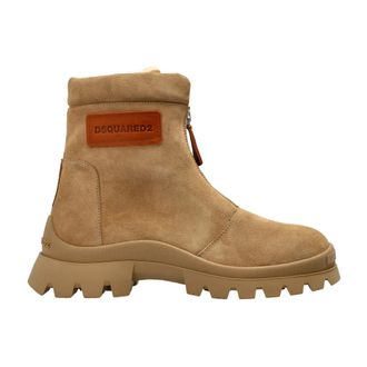Dsquared2 Leren enkellaarzen - Heren - Schoenen - Bruin - Maat: 45 EU Zijde