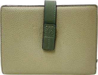 Loewe Green Leather Wallet (Bi-Fold) (Pre-Owned)