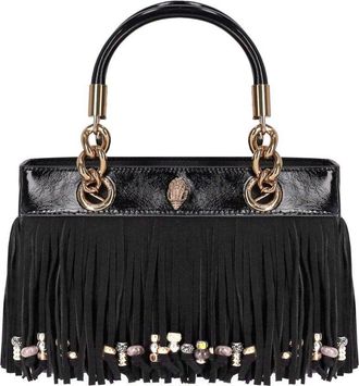 Kurt Geiger BORSA A MANO KENSINGTON FRINGE NERA KURT GEIGER