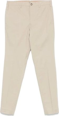 Incotex Broeken, Heren, Beige, L, Beige Broek met Verborgen Sluiting