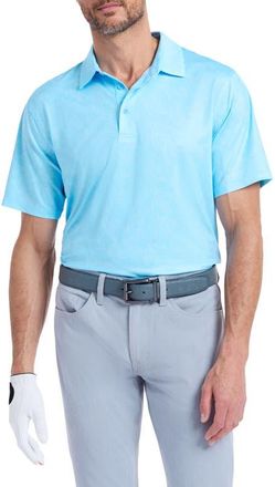 Robert Graham Orsett Performance Golf Polo in Light Blue at Nordstrom, Size Xxx-Large