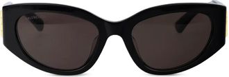 Balenciaga Occhiali da sole Bossy tondi - Nero