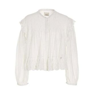 Isabel Marant Dames, Blouses & Shirts, Wit, Maat: XS Leer