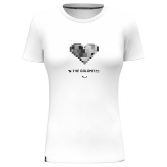 OEM Camiseta Salewa Pure Heart Dry Para Mujer, Color Blanco, 00-00000286380010 R S