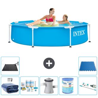 Intex Piscina Con Estructura Redonda - 244x51 Cm - 7-piezas S41445