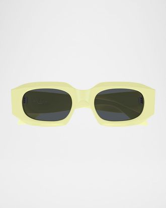 Alaia Acetate Rectangle Sunglasses