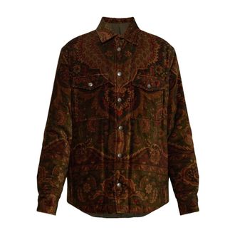 Etro Gevoerde Corduroy Jas - Heren - Jassen - Bruin - Maat: M Corduroy