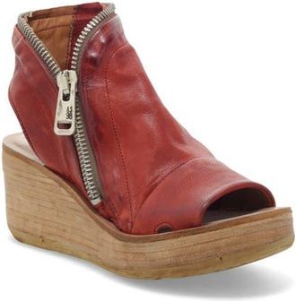 A.S.98 Naylor Platform Wedge Sandal in Ginger at Nordstrom, Size 10.5-11Us
