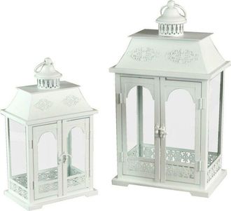 Vacchetti Farol Rectangular Metal Blanco 1-2 Cm24x16,3h43