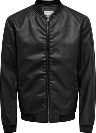 Only & Sons Hombre, Chaquetas, Negro, Talla: M