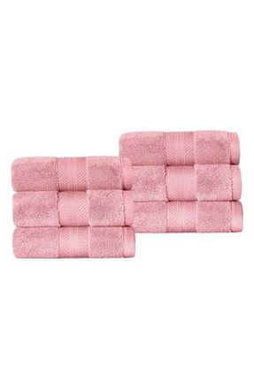 Superior Aria 6-Piece Turkish Cotton Hand Towels in Pink at Nordstrom Rack