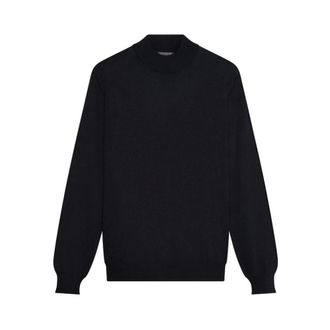 Ferrante Round-neck Knitwear, male, Blue, Size: 2XL 12 Gauge Turtleneck