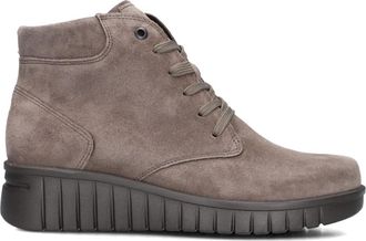 Hartjes Sue H Su&egrave;de Taupe Laarzen - Dames - Veterlaarzen - Beige - 41 1/2 EU - Su&egrave;de - Schoenen