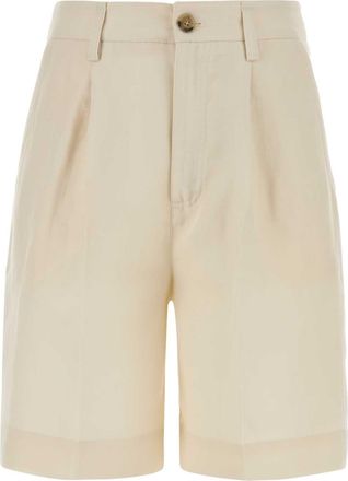 Woolrich Ivory Lyocell Blend Bermuda Shorts