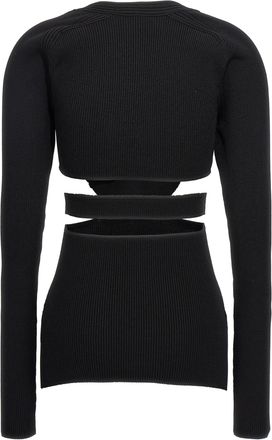 Nensi Dojaka Womens Black Viscose Cardigan Clothing