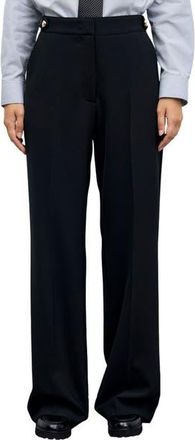 Gerard Darel Mela High Rise Tailored Trousers in Black at Nordstrom, Size 10
