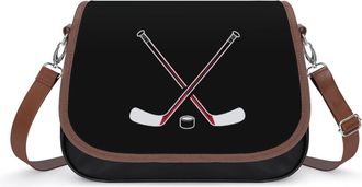 Generic Hockey Sticks Fashion Womens Crossbody Bags Novelty Handbag Shoulder Bag Purse