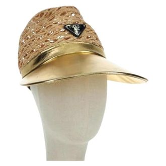 Prada Cappello in Tessuto Pre-owned - - Pre-owned - Donna - Giallo - ONE SIZE