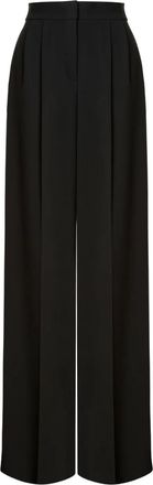 Alberta Ferretti Pantaloni con piega - Nero