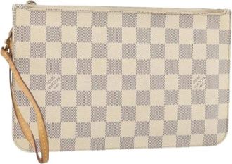Louis Vuitton Pre-owned Clutches, female, Multicolor, Size: ONE SIZE Pre-owned Vintage Damier Azur Pouch