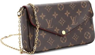 Louis Vuitton Borsa a tracolla Felicie Pochette con monogramma - Marrone