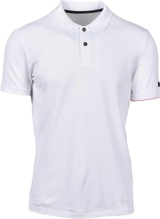 Roberto Ricci Design Polo Shirts, male, White, Size: 3XL Cotton Blend Polo Shirt