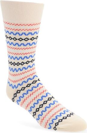 J.W.Anderson Fair Isle Crew Socks in Ivory at Nordstrom, Size Small/medium