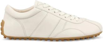 Tod's Sportiva 59L Allacciata - Dames - Loafers - Wit - 39 EU - Leer - Schoenen