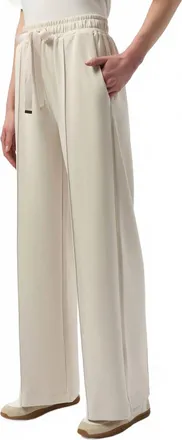 Joseph Ribkoff Womens Scuba Jersey Wide Leg Pull-On Pants In Moonstone