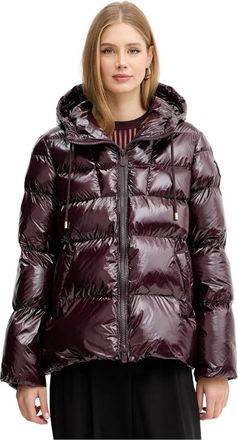 Pinko Eleodoro Quilted Jacket - Dames - Winterjassen - Rood - L - Leer - Jassen
