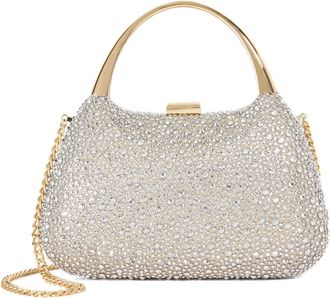 Dune London BEAMINGS Gold Handle Embellished Studded Bag One Size Clutch Bag