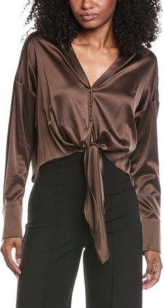 Ramy Brook Farrah Silk-Blend Blouse