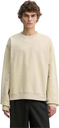 Nanushka Remy Sweatshirt - Heren - Sweatshirts - Beige - S - Katoen - Hoodies & sweatvesten