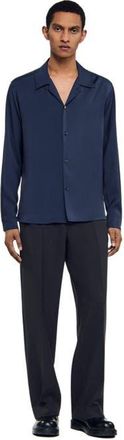 Sandro Floaty shirt in Navy Blue at Nordstrom, Size Xx-Large
