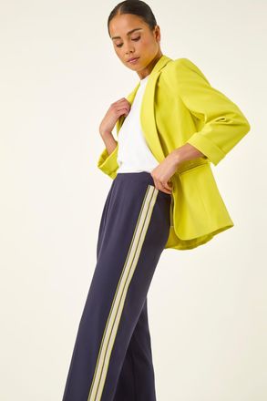 Roman Side Stripe Stretch Trouser