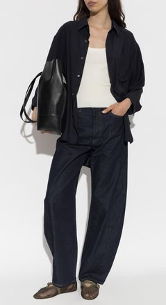 A Gold E Luna Pieced Jeans, Womens, Navy Blue